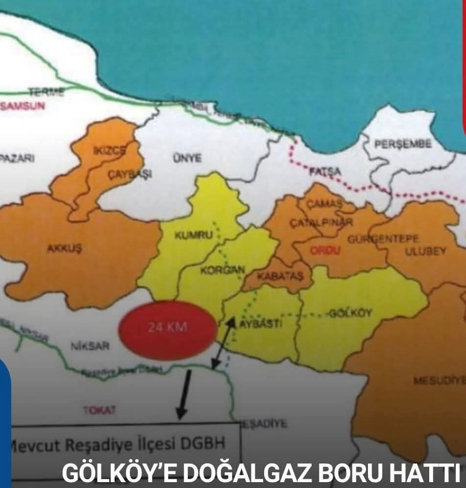 KESİNLEŞTİ: GÖLKÖY'E DOĞALGAZ GELİYOR