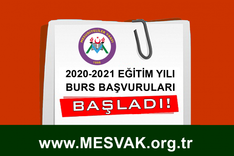MESUDİYELİLER VAKFI 2020-2021 BURS BAŞVURULARI BAŞLADI