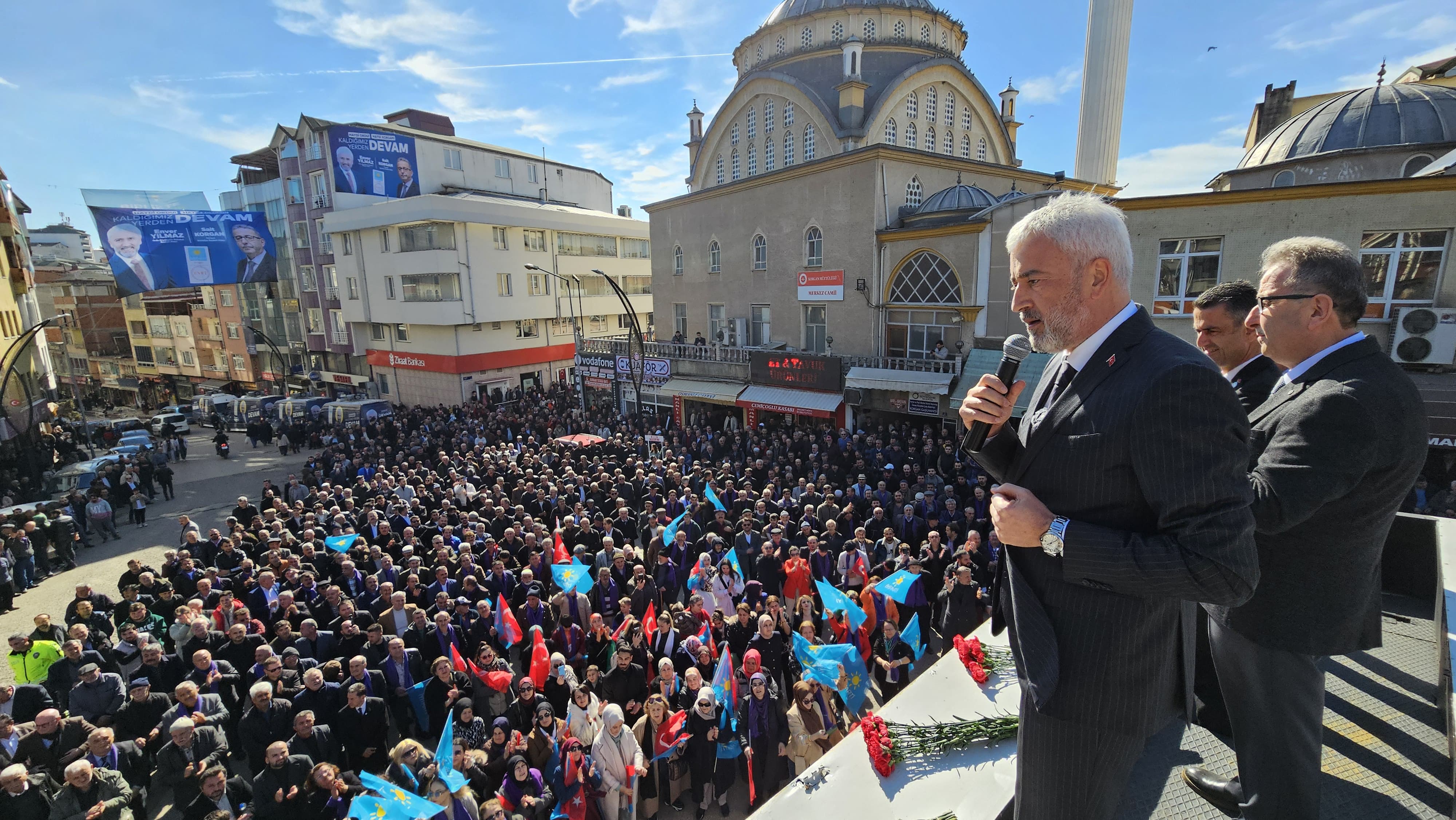 KORGANLILAR ENVER YILMAZ'I BAĞRINA BASTI