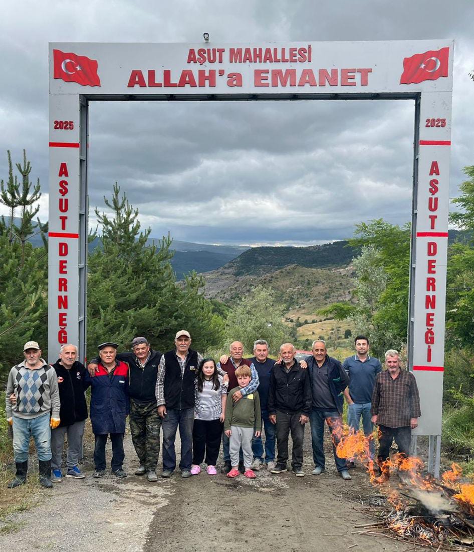AŞUT MAHALLESİ'NE GİRİŞ TABELASI YAPTIRILDI AŞUT MAHALLESİ'NE GİRİŞ TABELASI YAPTIRILDI
